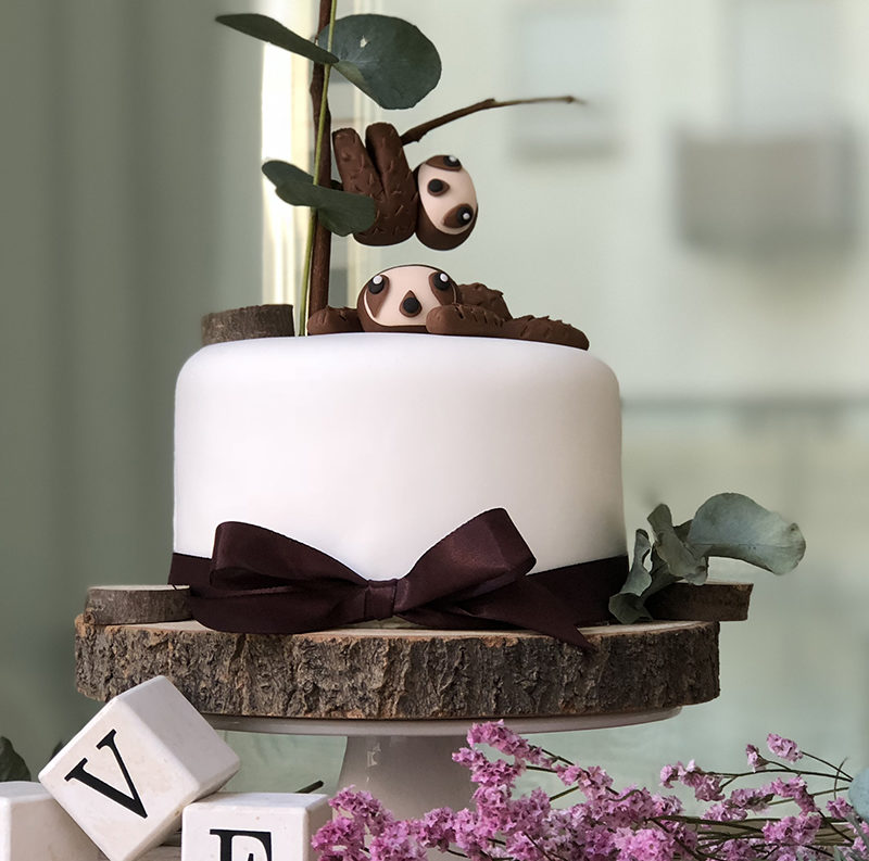 Faultier Kuchen – Sloth Fondant Cake