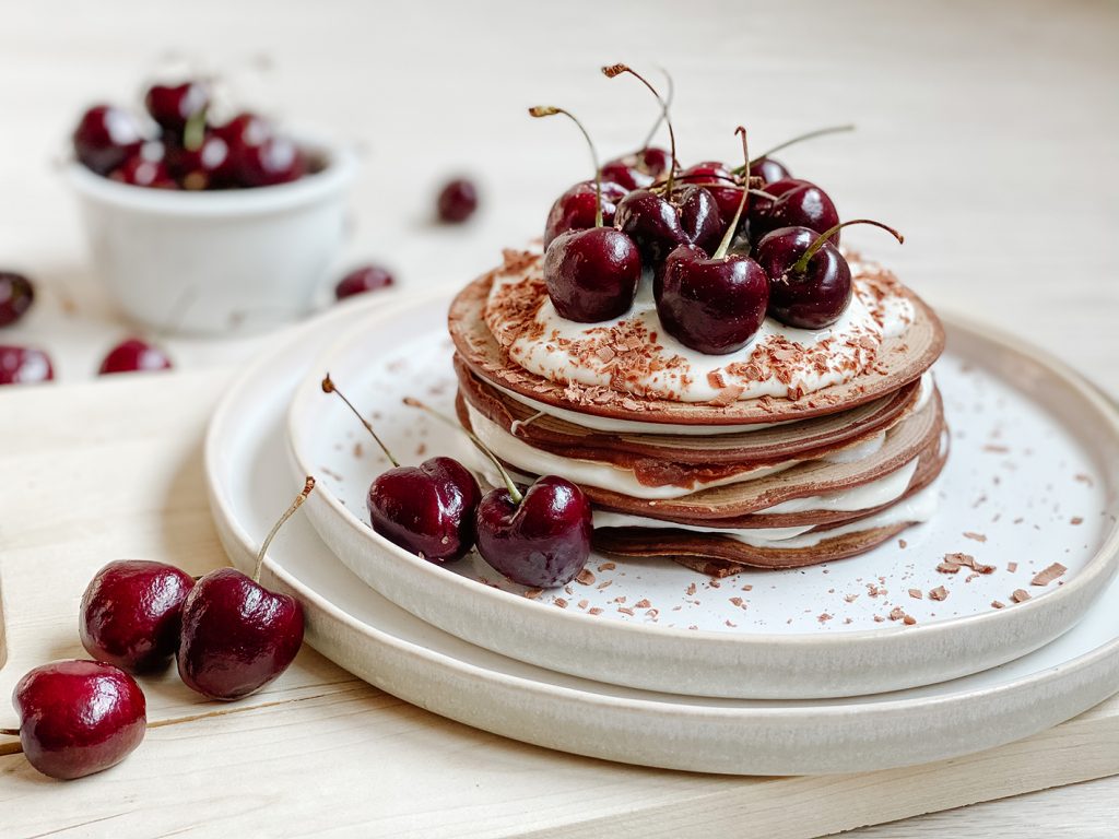 CF CosyFoxes Pancake Schwarzwälder Kirsch Torte Pfannkuchen