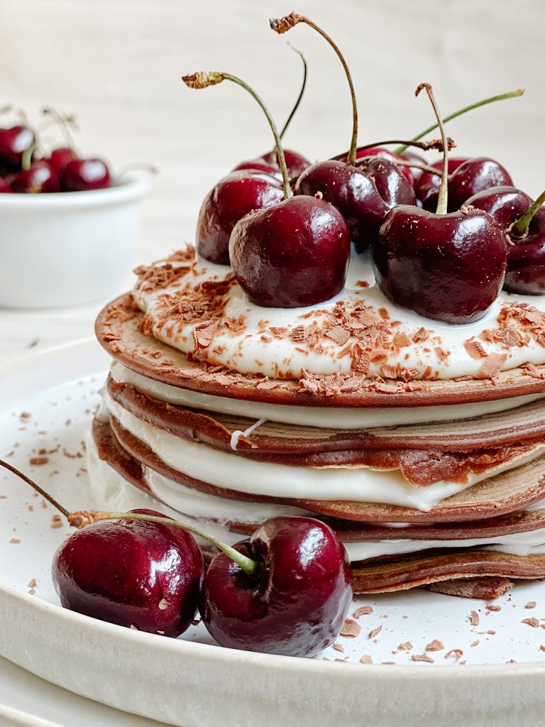 CF CosyFoxes Pancakes Schwarzwälder Kirsch Torte Pfannkuchen