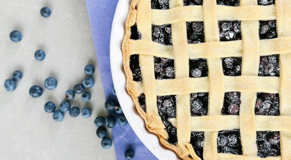 GEDECKTER BLAUBEERKUCHEN REZEPT – BLUEBERRY PIE