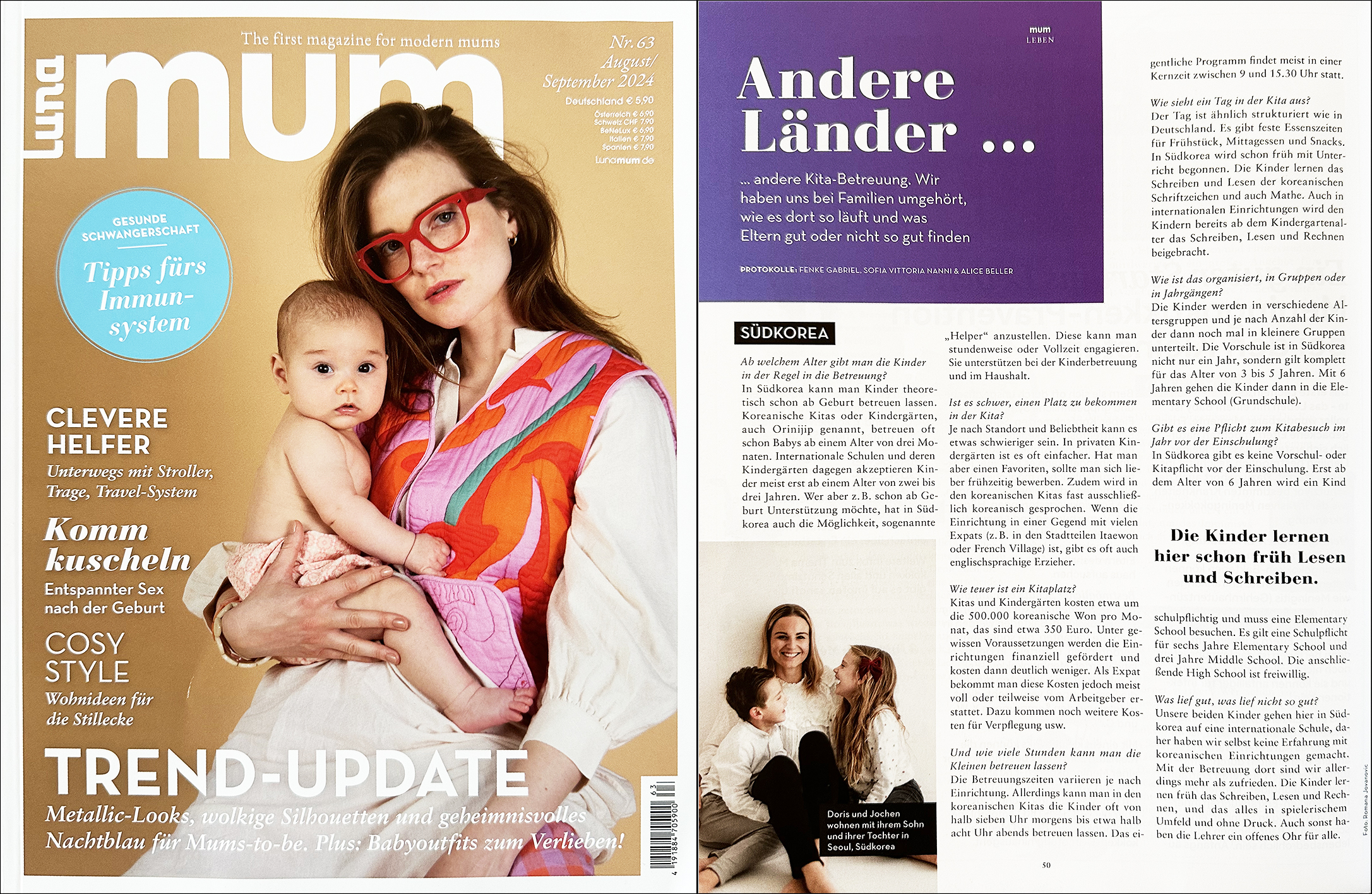 CosyFoxes Luna Mum Magazin Nr. 63 2024 Interview